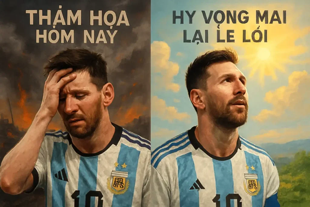 Leo Messi: Thảm họa hôm nay, hy vọng mai lại le lói